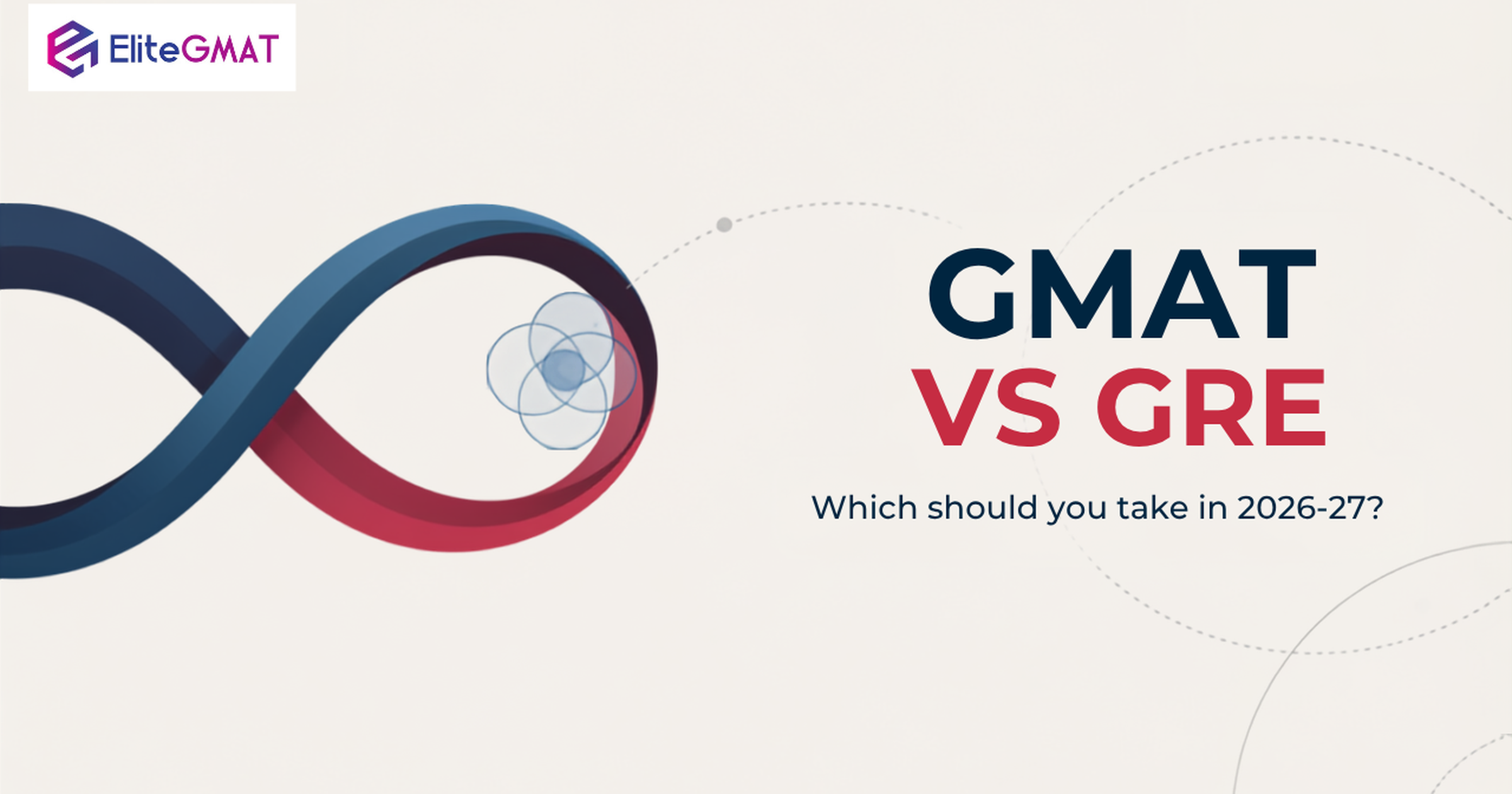 Abstract blue and magenta diverging paths representing the GMAT vs GRE decision for MBA applicants